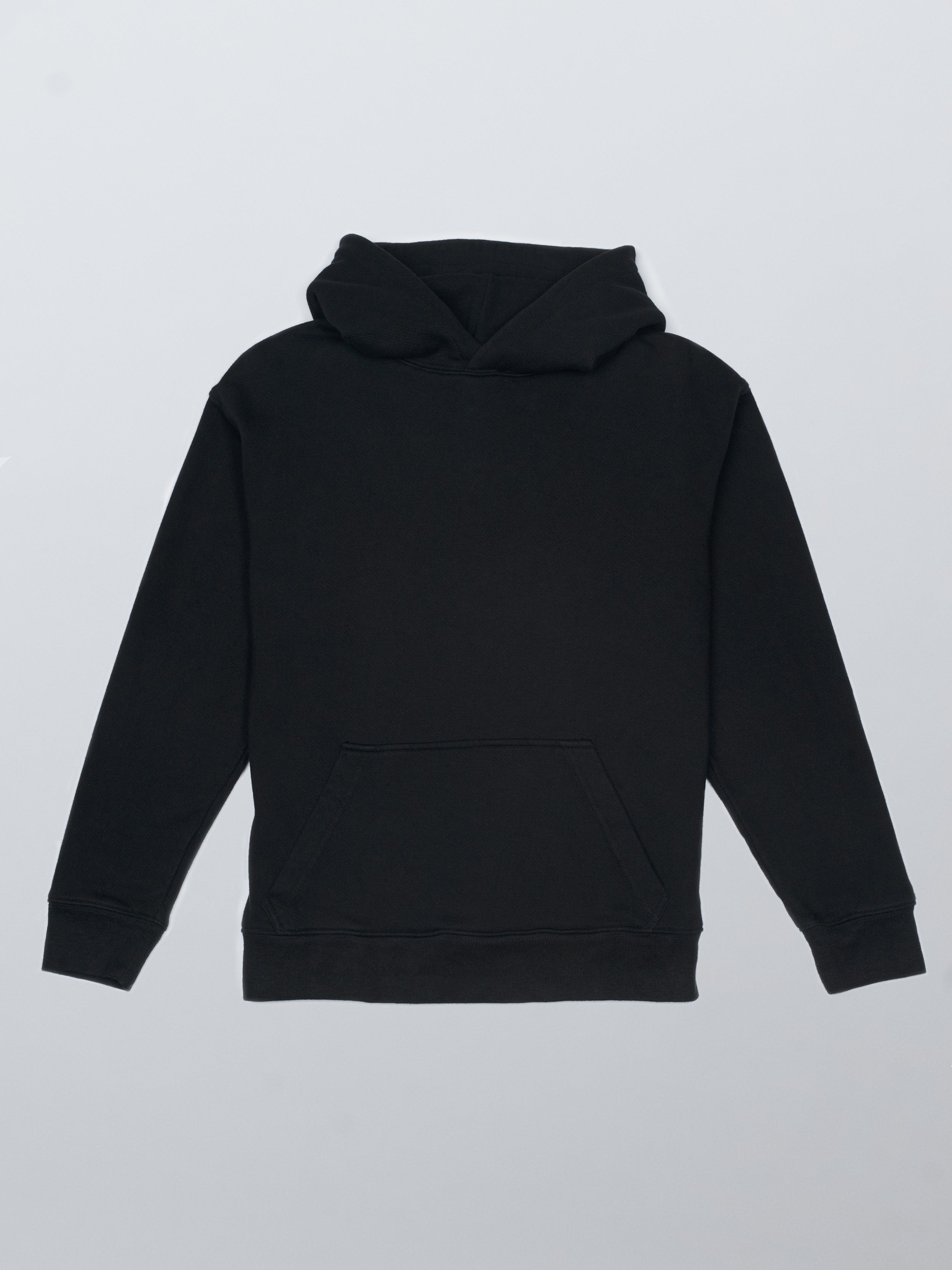 Organic Cotton Fleece Hoodie #color_black