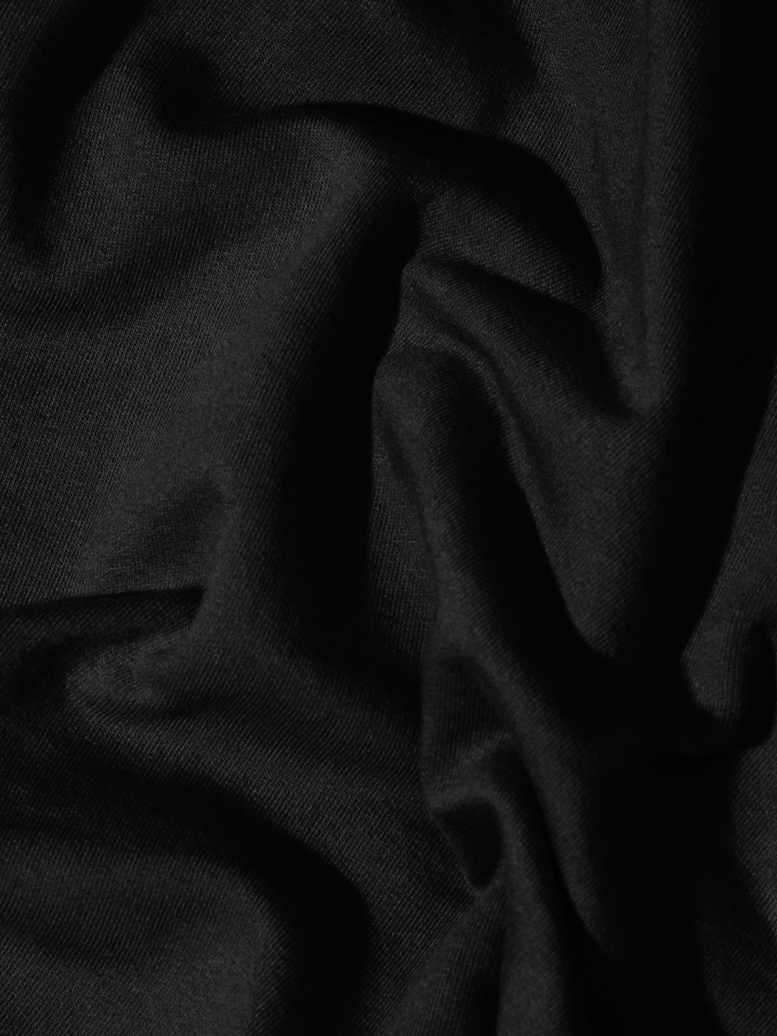Organic Cotton Fleece Hoodie #color_black