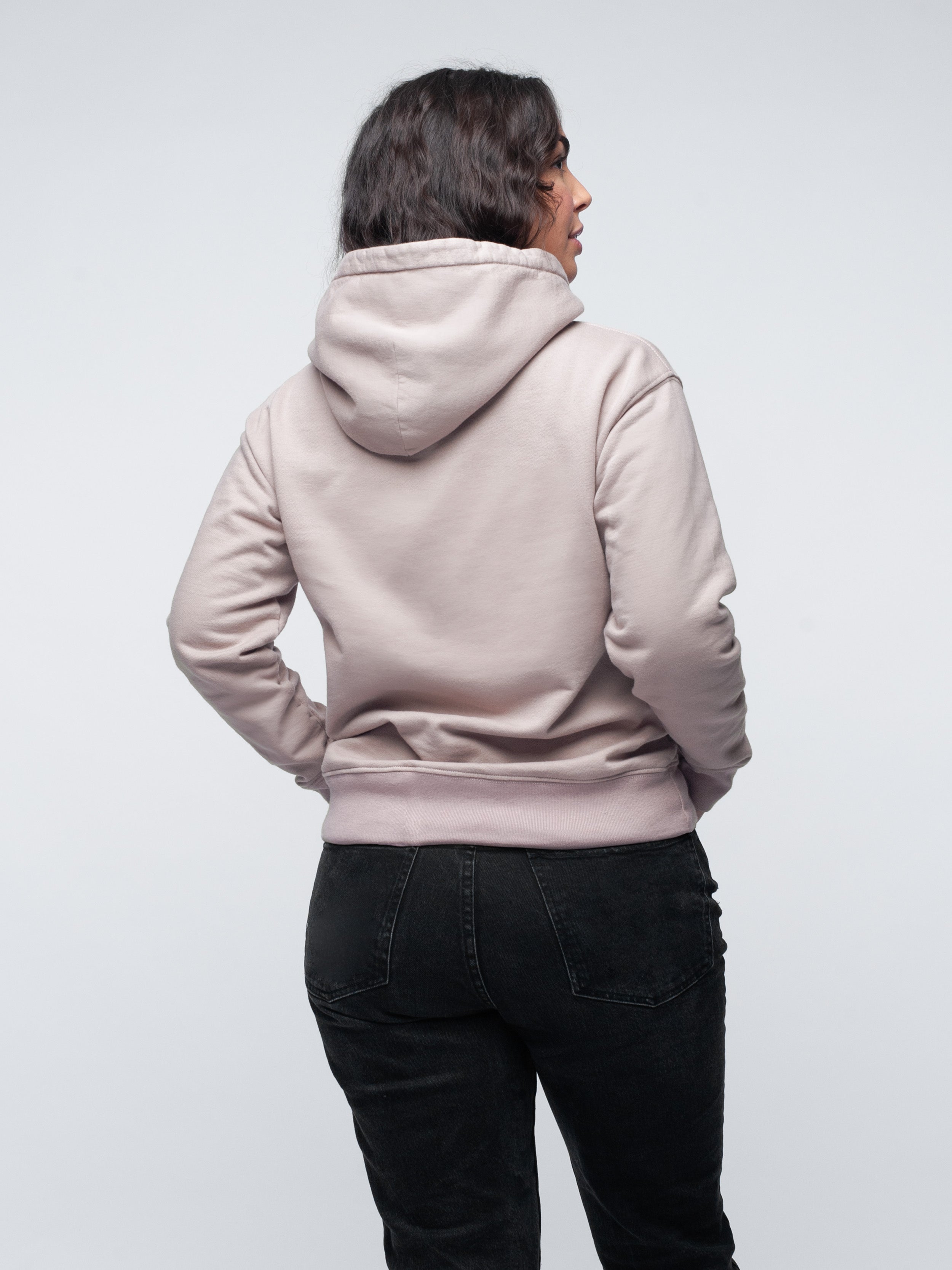 Organic Cotton Fleece Hoodie #color_mauve