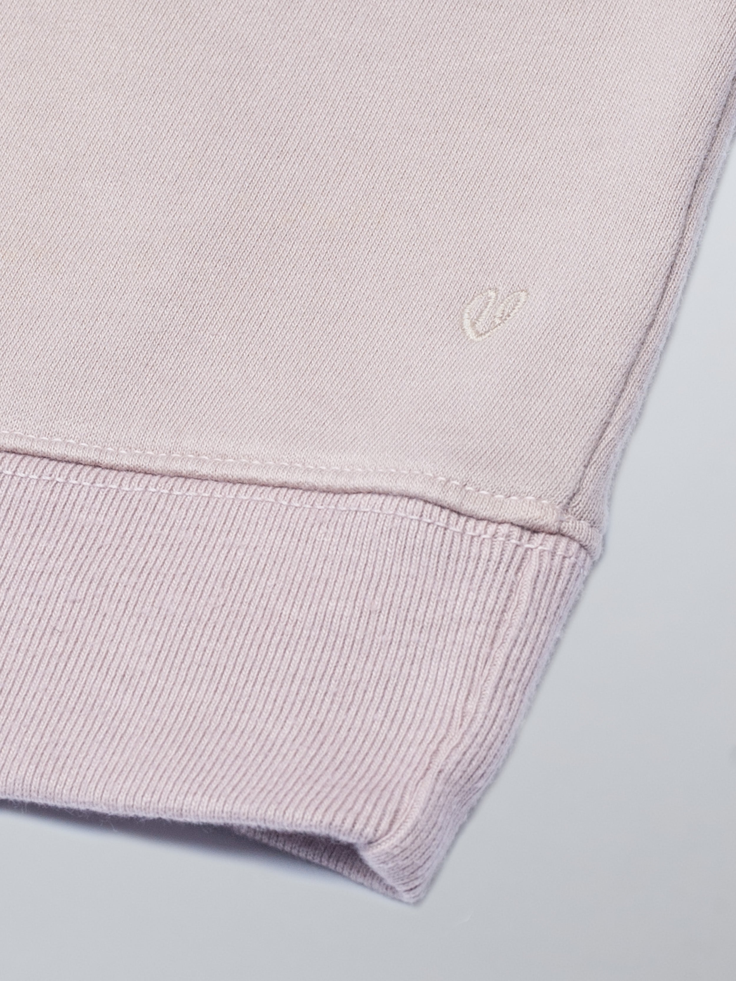 Organic Cotton Fleece Hoodie #color_mauve