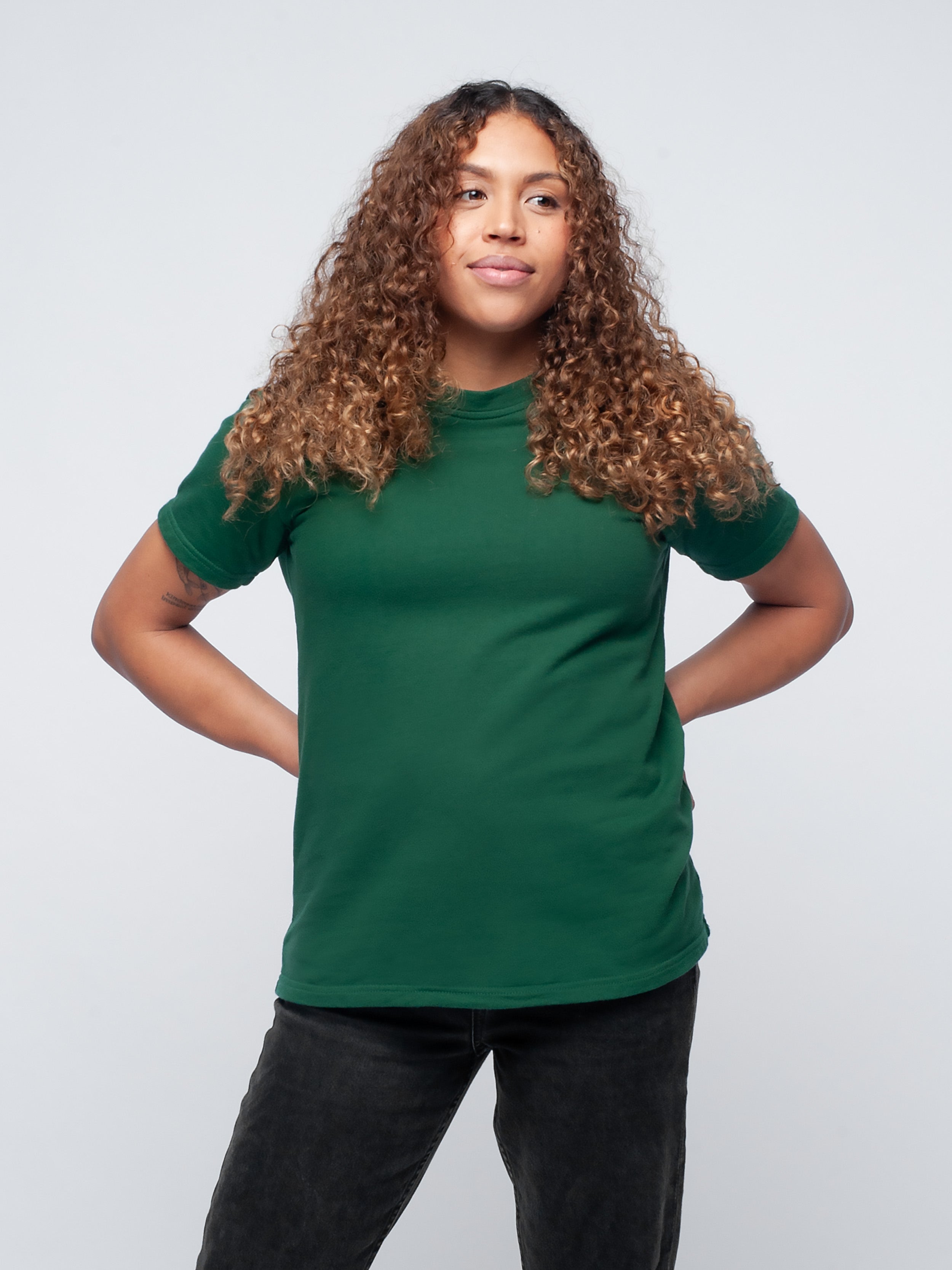Organic Cotton Heavyweight T-Shirt #color_forest green