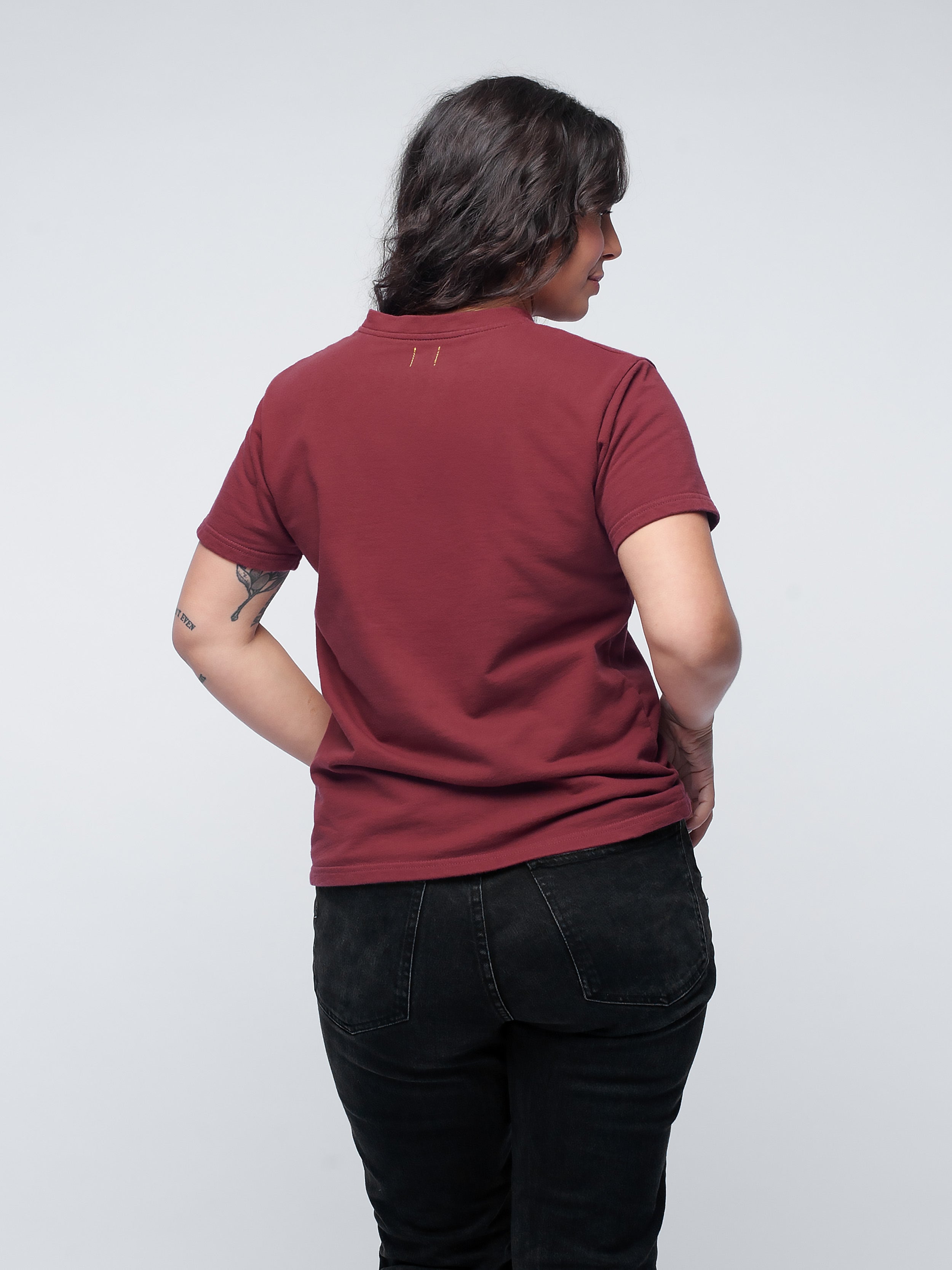 Organic Cotton Heavyweight T-Shirt #color_maroon