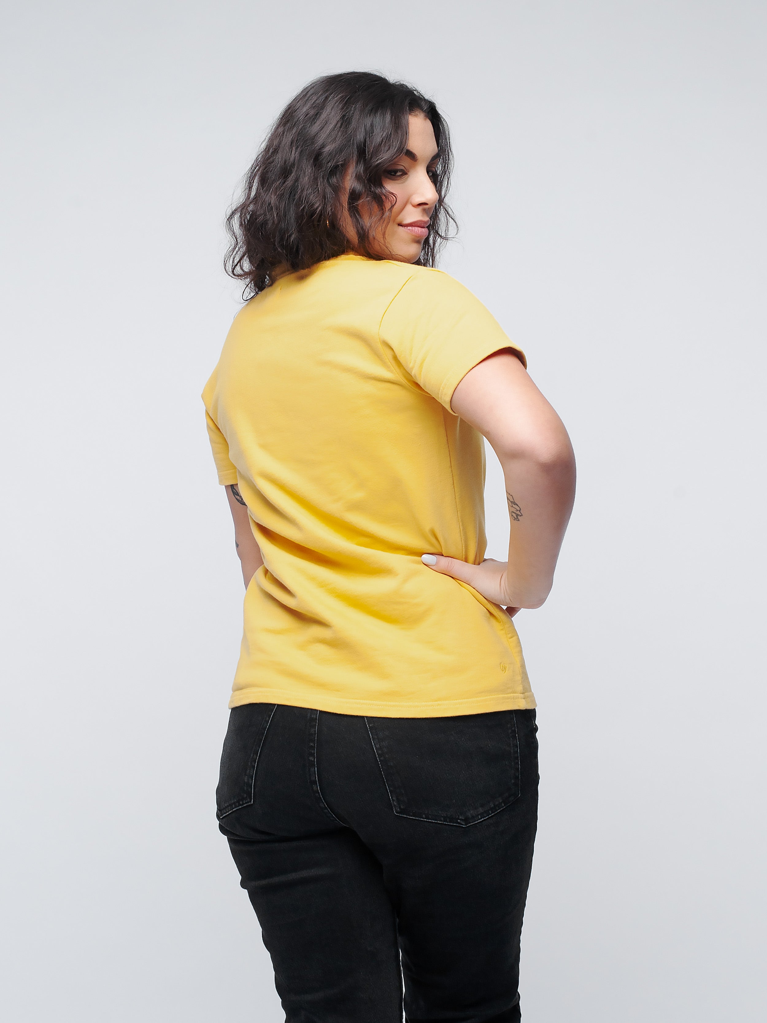Organic Cotton Heavyweight T-Shirt #color_yellow mustard