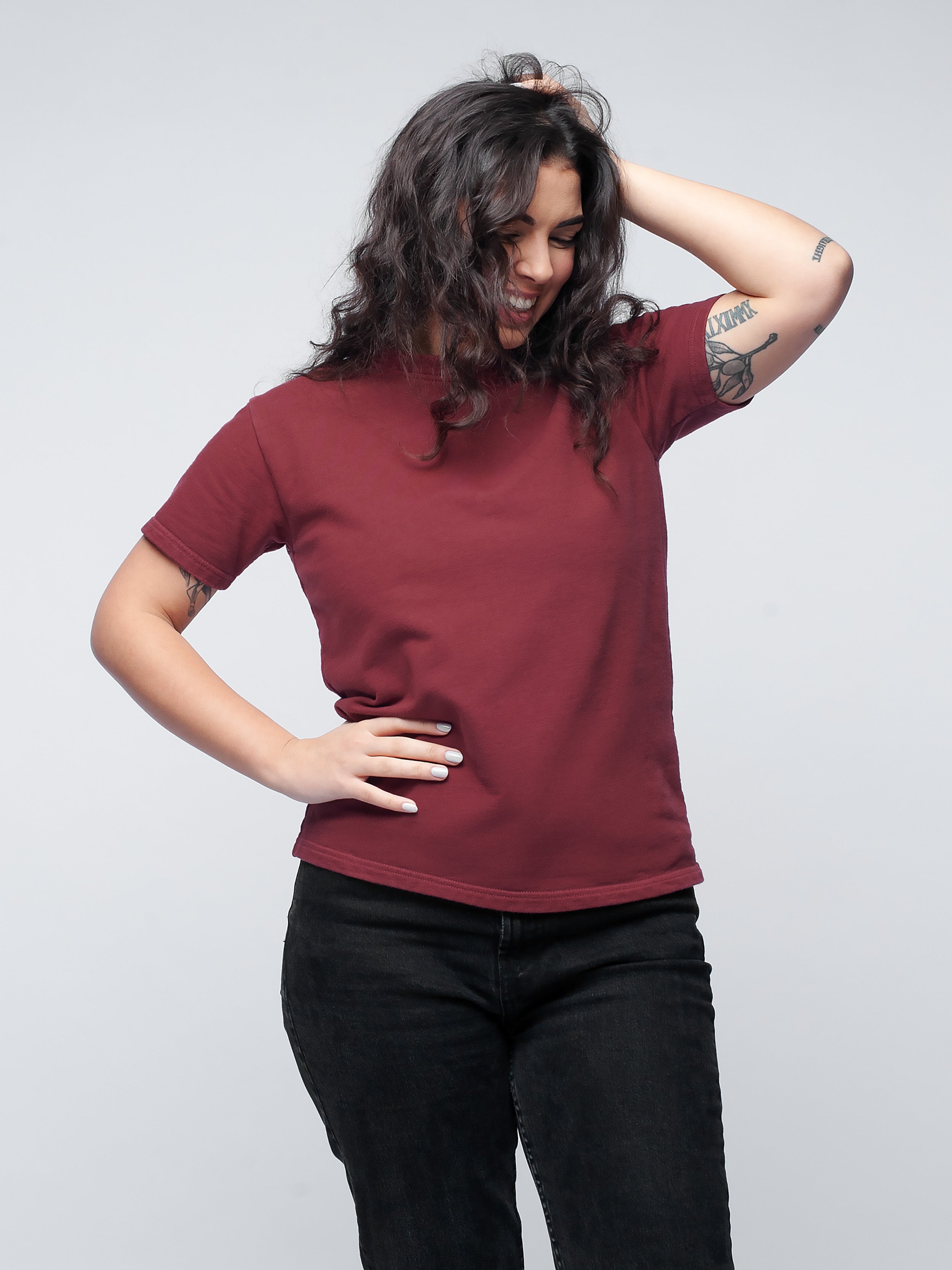 The Bay Organic Cotton Heavyweight Shirt #color_maroon